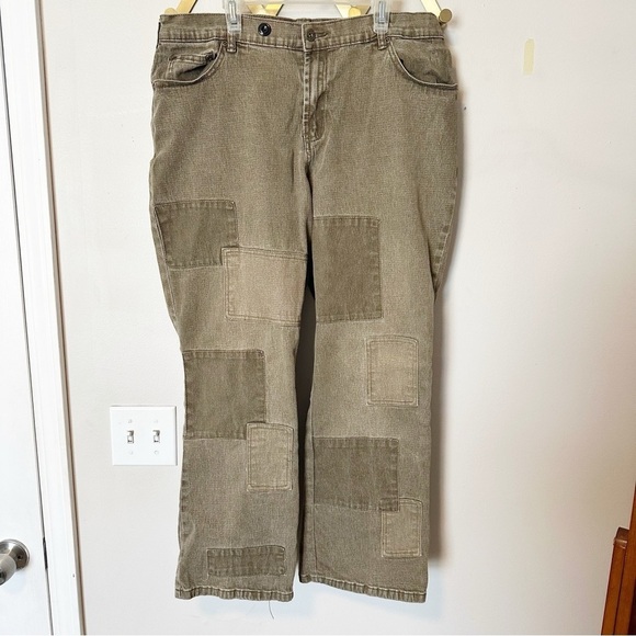Vintage DG2 by Diane Gilman patchwork denim jeans - Picture 1 of 5